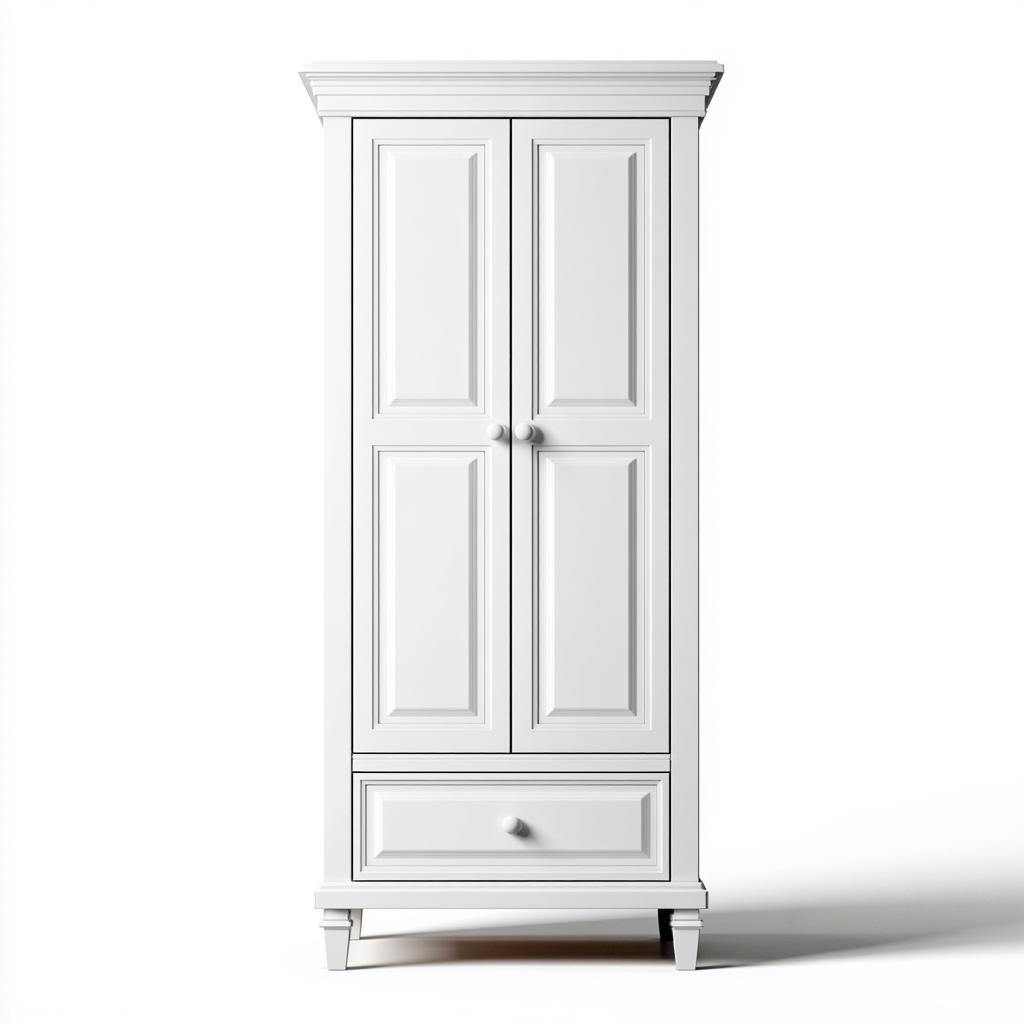 Armadietti da cucina legno 85x45x180 cm bianco design classico-Airyora