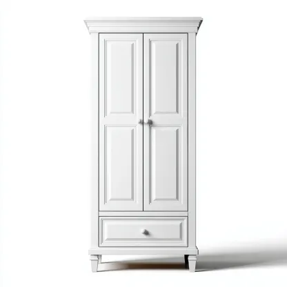 Armadietti da cucina legno 85x45x180 cm bianco design classico-Airyora