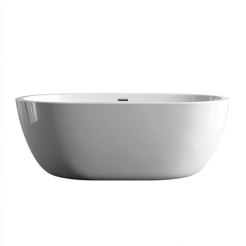 Vasca da bagno acrilico 170x80x58 cm - bianco - bagno - design moderno-Airyora