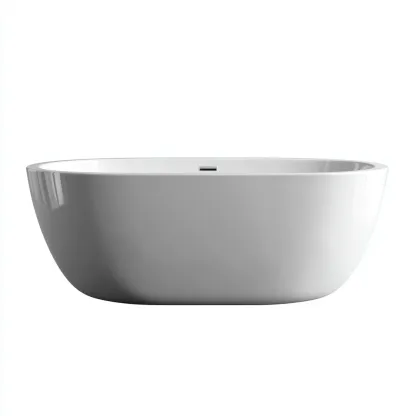 Vasca da bagno acrilico 170x80x58 cm - bianco - bagno - design moderno-Airyora