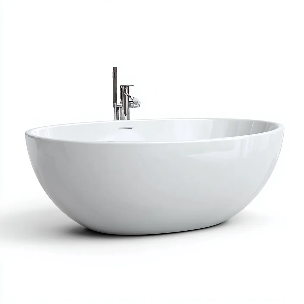 Vasca da bagno 165x85x58 cm bianco per bagno design moderno-Airyora