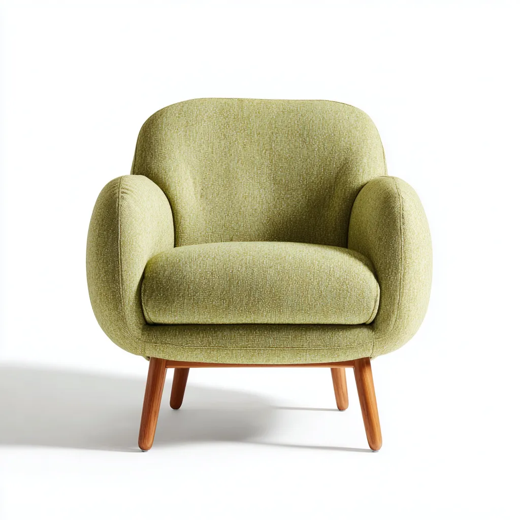 Poltrona tessuto 82x78x80 cm verde per soggiorno - design moderno-Airyora