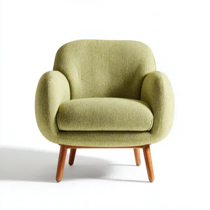 Poltrona tessuto 82x78x80 cm verde per soggiorno - design moderno-Airyora