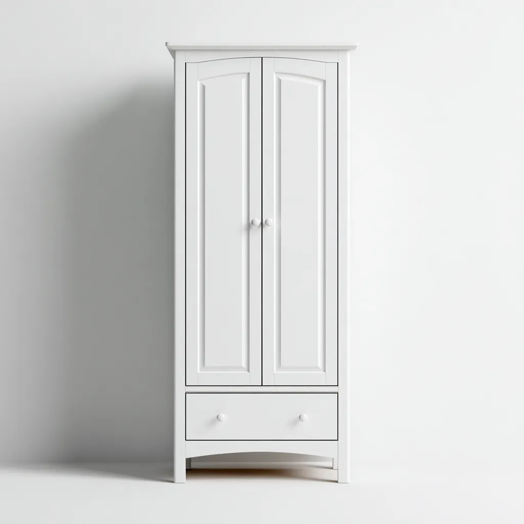 Armadietti da cucina in legno 80x40x185 cm - bianco - design classico adatto per cucina-Airyora