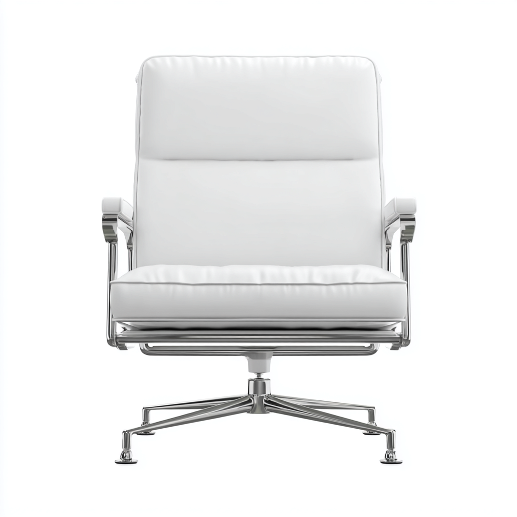 Sedia da ufficio similpelle bianco 63x60x95 cm - design professionale-Airyora