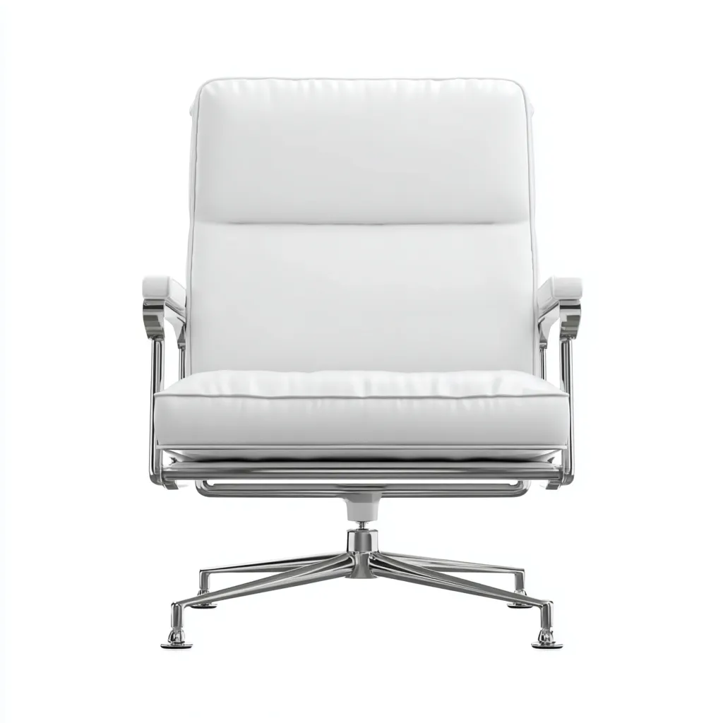 Sedia da ufficio similpelle bianco 63x60x95 cm - design professionale-Airyora