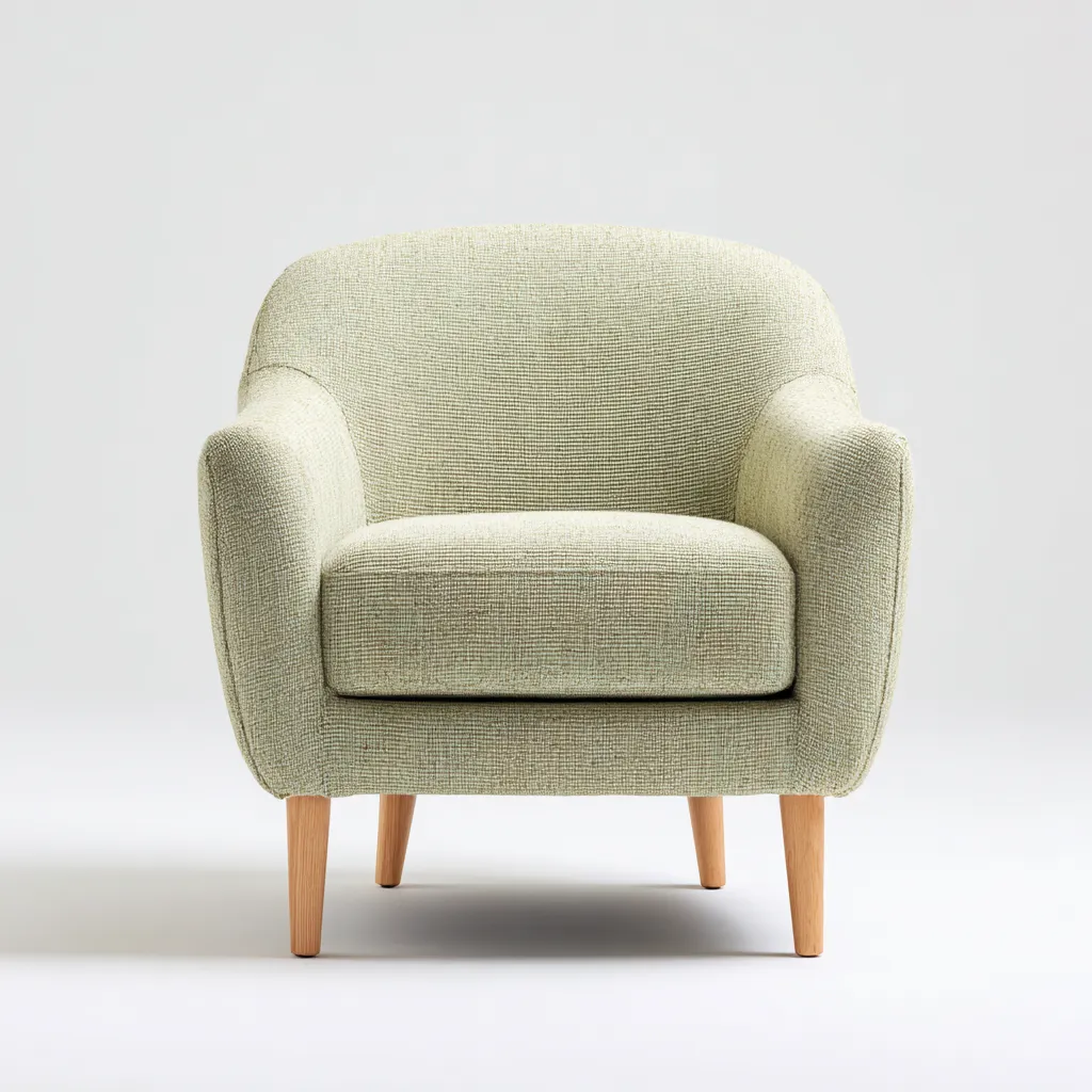 Poltrona-tessuto-legno-77x73x84 cm-verde-design moderno-Airyora