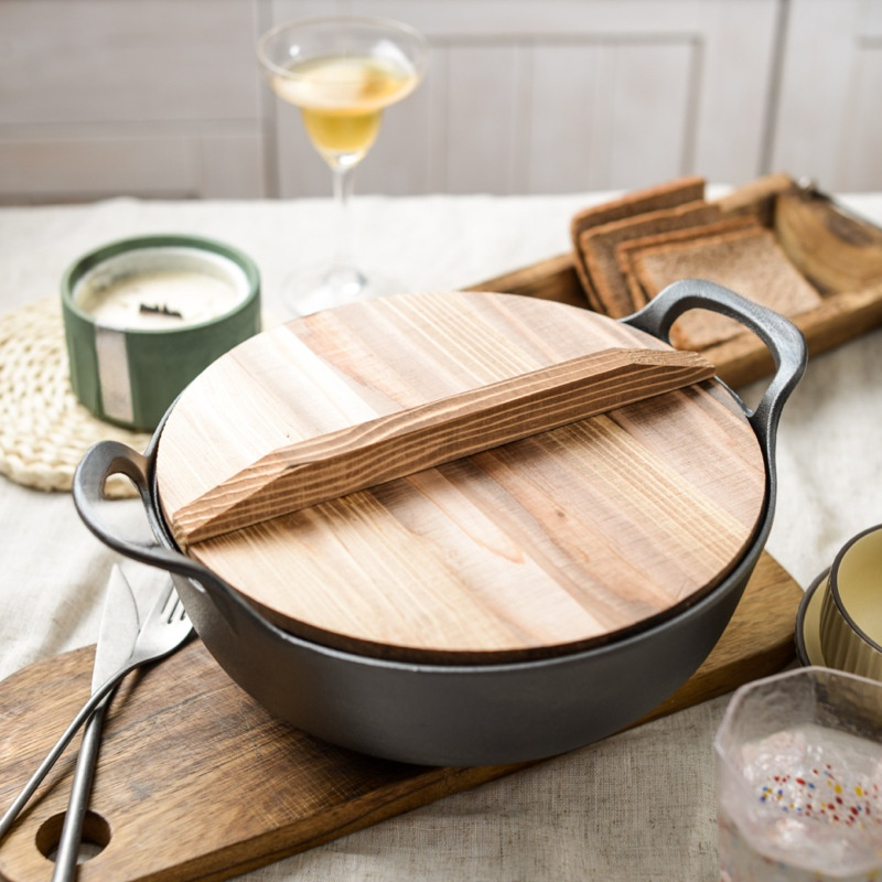 Haushalts-Suppentopf mit zwei Griffen