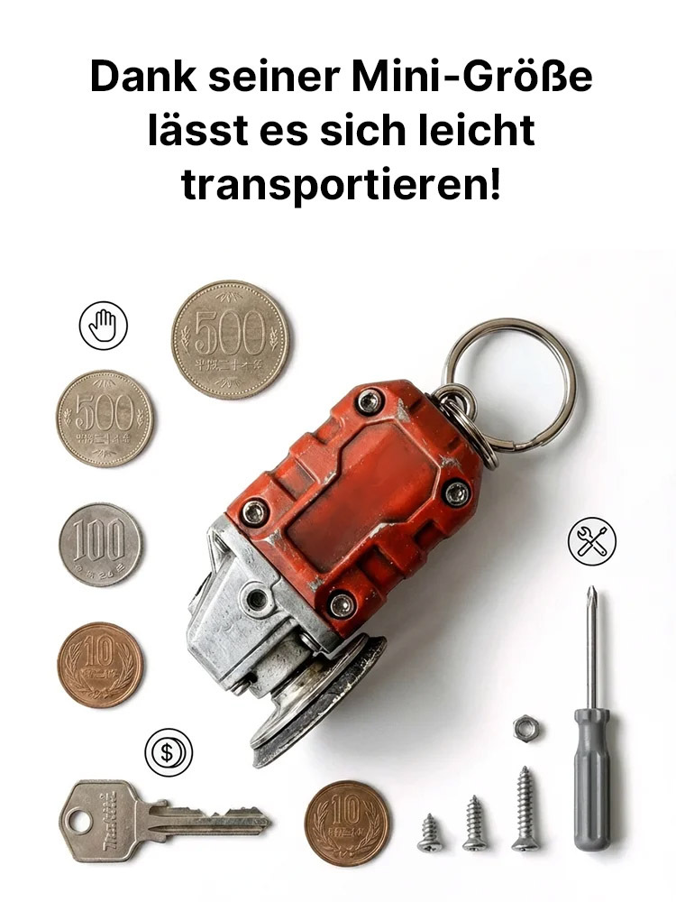 Mini-Schleifmaschine Schlüsselanhänger: Echte Power für den Schlüsselbund – JETZT 50% RABATT!