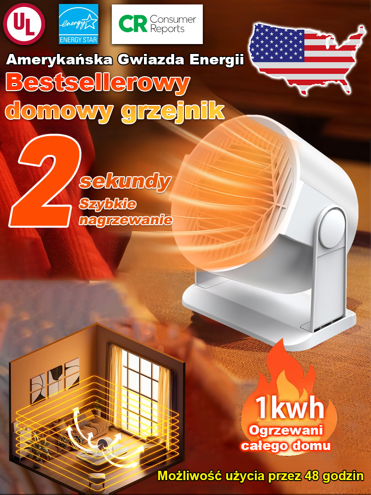 🔥【Amerykańska Gwiazda Energii】Bestsellerowy domowy grzejnik