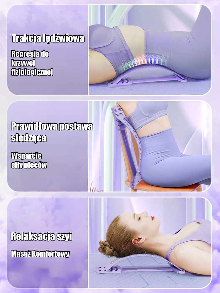 ✨ [HIT 2026]Magnetoterapia, akupunktura, masaż, urządzenie do rozciągania kręgosłupa lędźwiowego| Ulga w Bólu Kręgosłupa