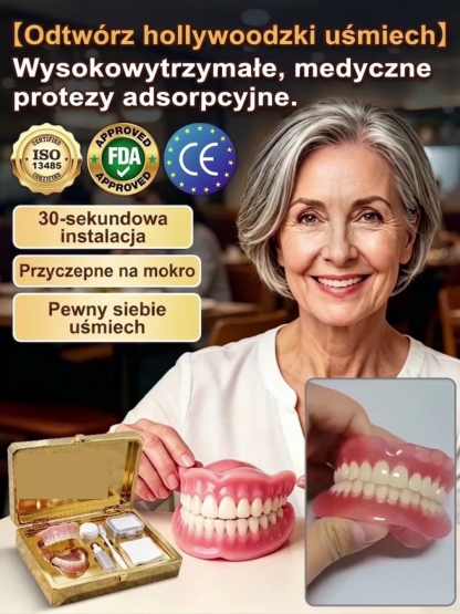 【Odtwórz uśmiech Hollywood】Mocno przylegające medyczne protezy całkowite