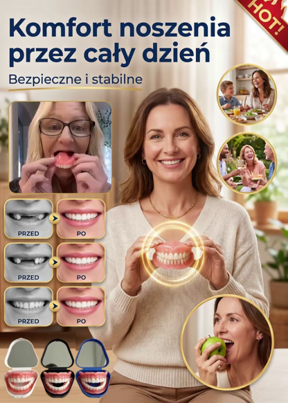 ✨ Odzyskaj pewność siebie i jedz to, co kochasz –bez wizyty u dentysty! ✨Medyczna proteza całkowita – symulacja