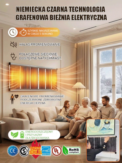 🔥【5-sekundowe szybkie nagrzewanie】Niemiecka technologia grafenowa - ogrzewanie ścienne⚡-50% Dziś