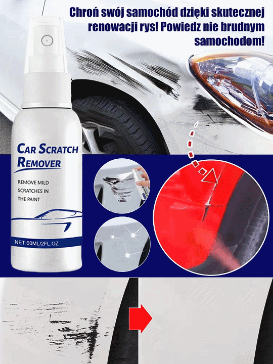 👨‍🔧Niemiecka Technologia:Zaawansowany technologicznie spray do naprawy zarysowań | Bezpieczne Usuwanie Rys Dla Wszystkich Kolorów✨