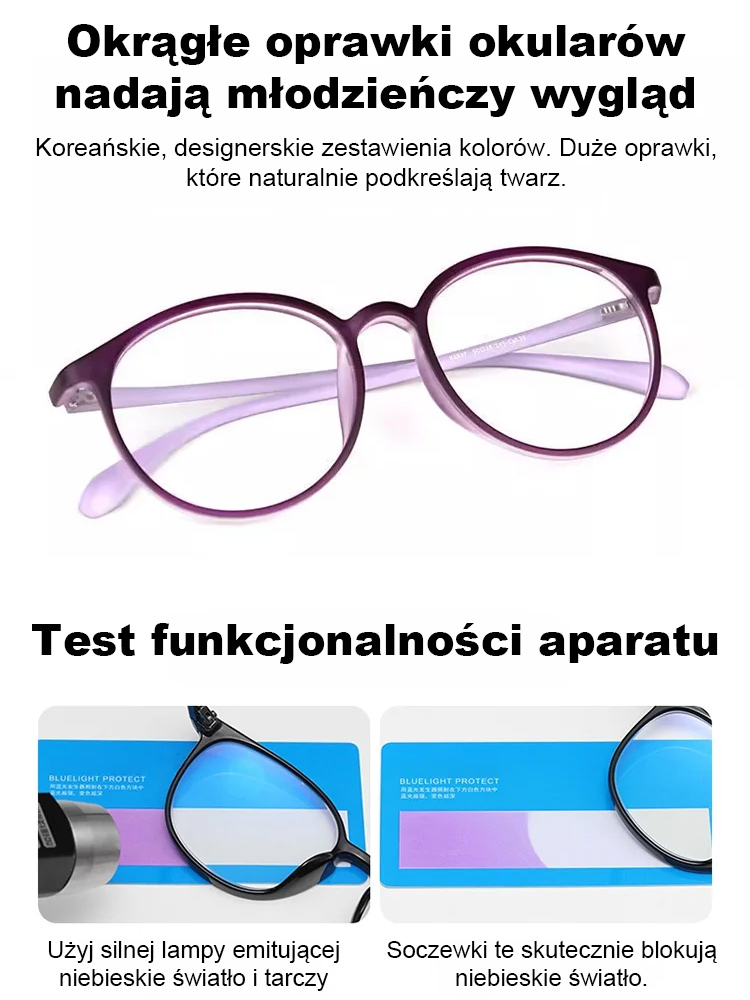 🏆NiezniszczalneOkulary do Czytania 180° | Ultra-lekkie + Filtr Anty-Niebieski.Ultralekkie okulary do czytania z filtrem światła niebieskiego