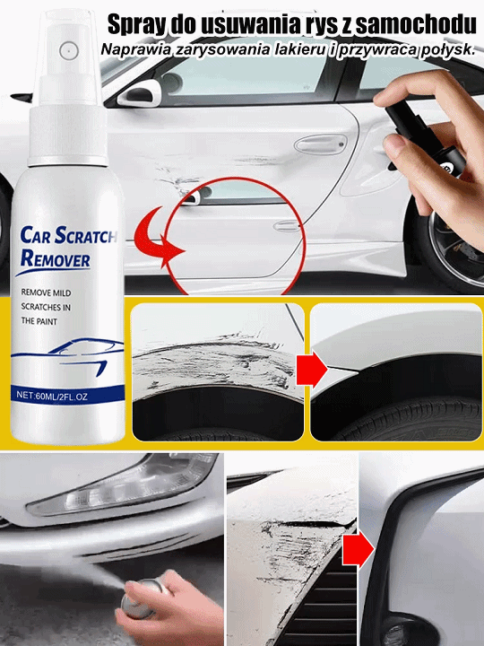 👨‍🔧Niemiecka Technologia:Zaawansowany technologicznie spray do naprawy zarysowań | Bezpieczne Usuwanie Rys Dla Wszystkich Kolorów✨