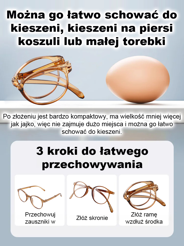 🌟Składane super lekkie modne stare oczy– Zobacz Świat Wyraźniej– Zmniejszające Zmęczenie Oczu🌟