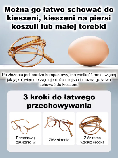 🌟Składane super lekkie modne stare oczy– Zobacz Świat Wyraźniej– Zmniejszające Zmęczenie Oczu🌟