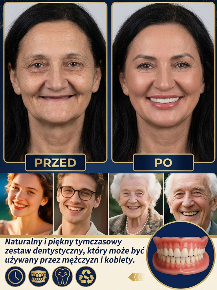 [Najpopularniejsze protezy zębowe w Ameryce] Protezy poprawiające uśmiech twarzy