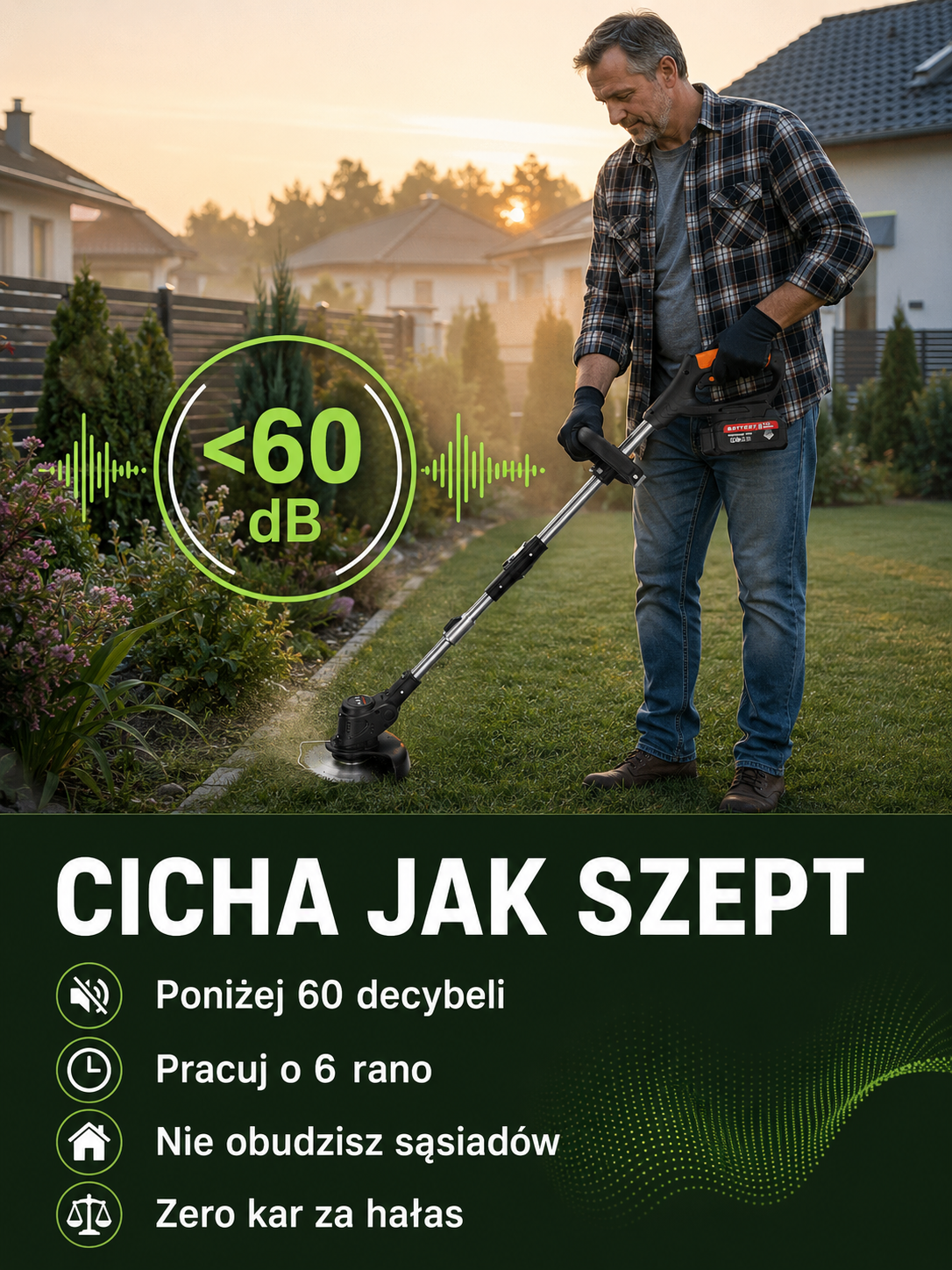 🚀【Jedna osoba szybko usuwa 15 mu】Całkowicie miedziany silnik kosiarki | Silnik 100% Miedź | Tnie Gałęzie jak Masło- Lekka, Wytrzymałe Ostrze na 3 Lata🔥