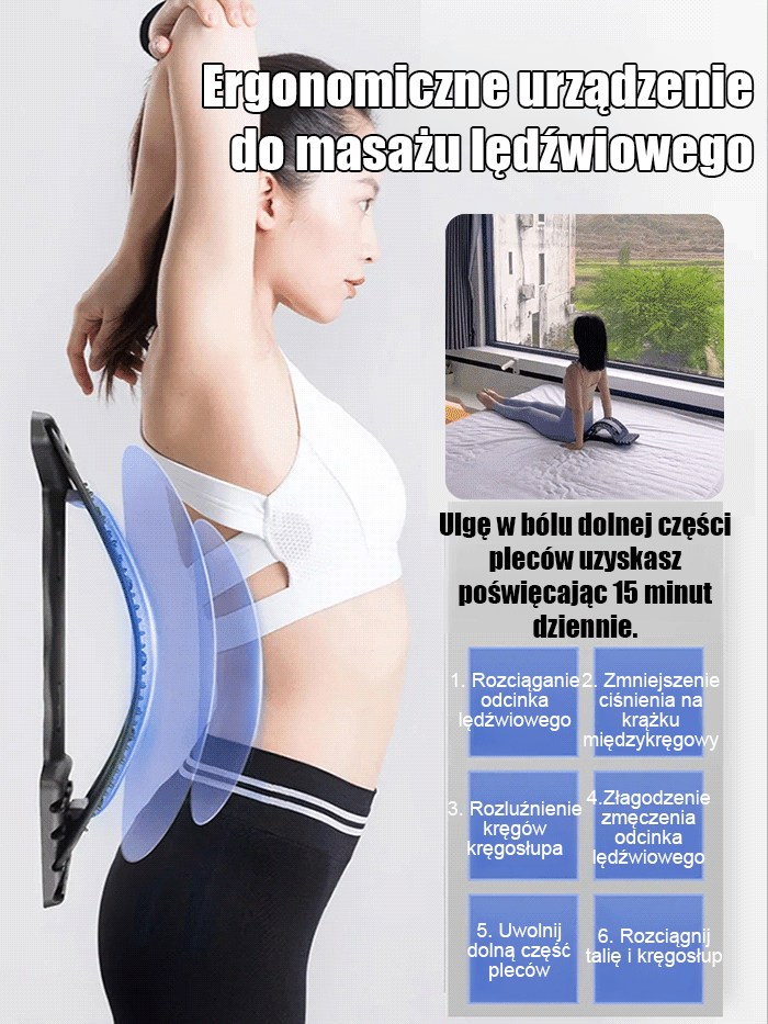✨ [HIT 2026]Magnetoterapia, akupunktura, masaż, urządzenie do rozciągania kręgosłupa lędźwiowego| Ulga w Bólu Kręgosłupa