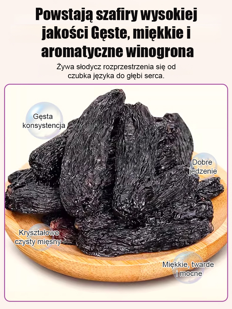 👑Król wśród rodzynek: rodzynki Sapphire | Gigantyczny Rozmiar &Naturalna Słodycz | Miękkie, Mięsiste i Bez Dodatku Cukru🍇 
