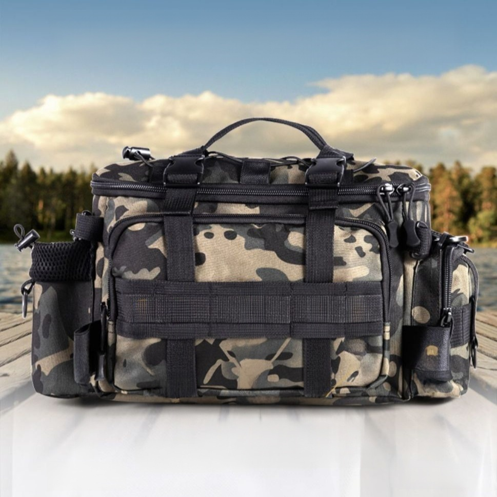 Sac de rangement multifonctionnel/étui pour canne à pêche