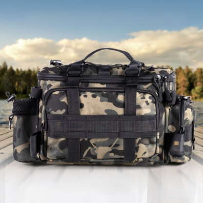 Sac de rangement multifonctionnel/étui pour canne à pêche