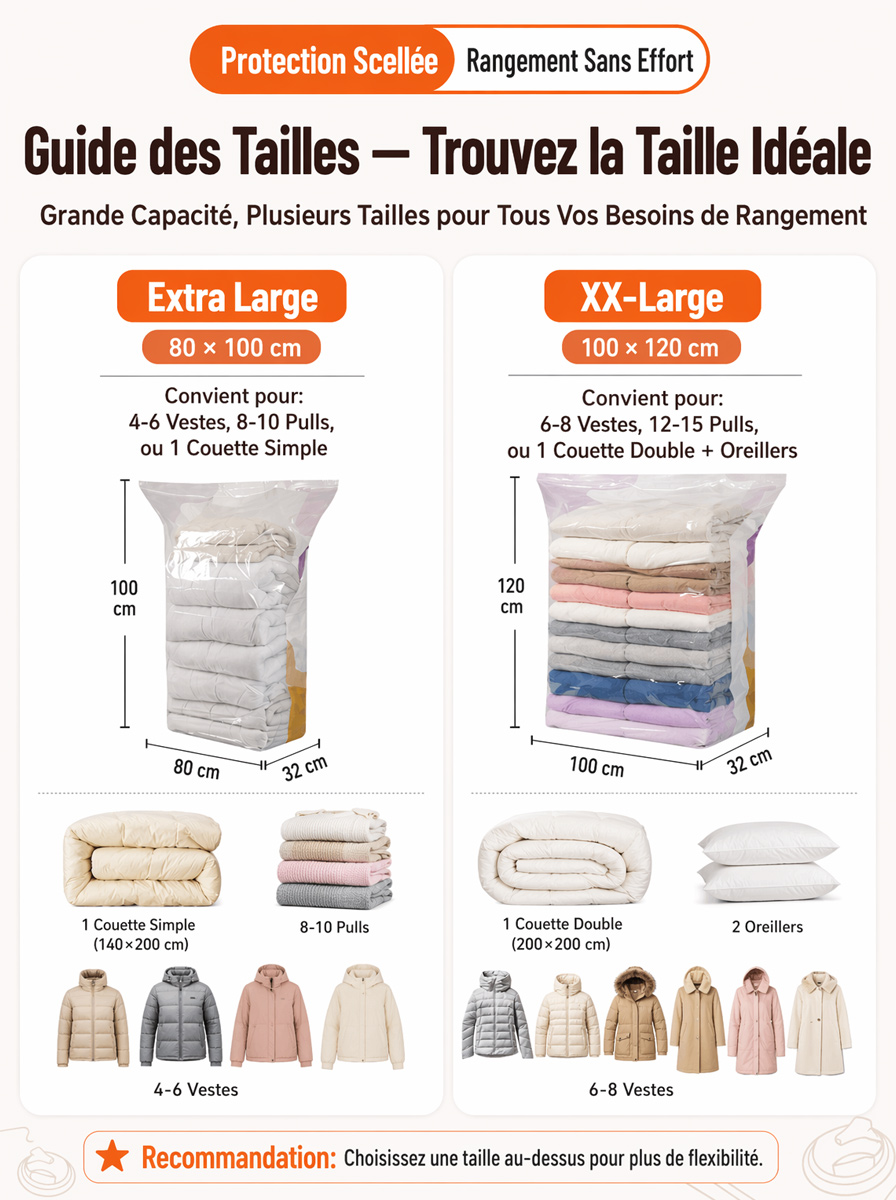 Sac de rangement à compression sous vide anti - rides stéréoscopique