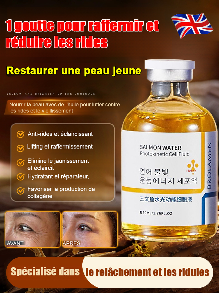 Sérum Anti-Rides Éclat au Saumon