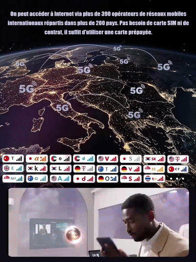 【Prêt à l'emploi】WiFi portable 5G haut débit illimité
