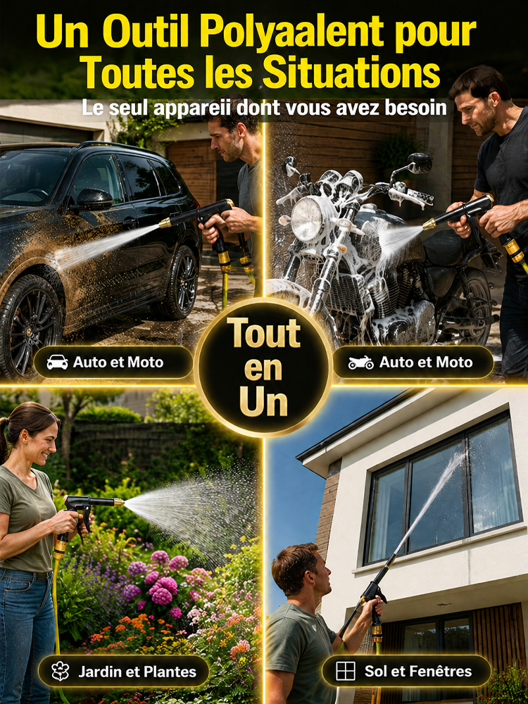 Transformez votre tuyau de jardin en nettoyeur haute pression, sans électricité !
