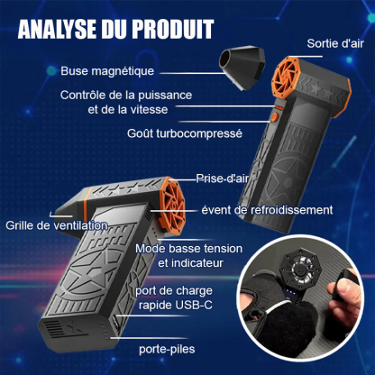 【Moitié prix pour une durée limitée】[5000w haute puissance] souffleuse à neige thermique