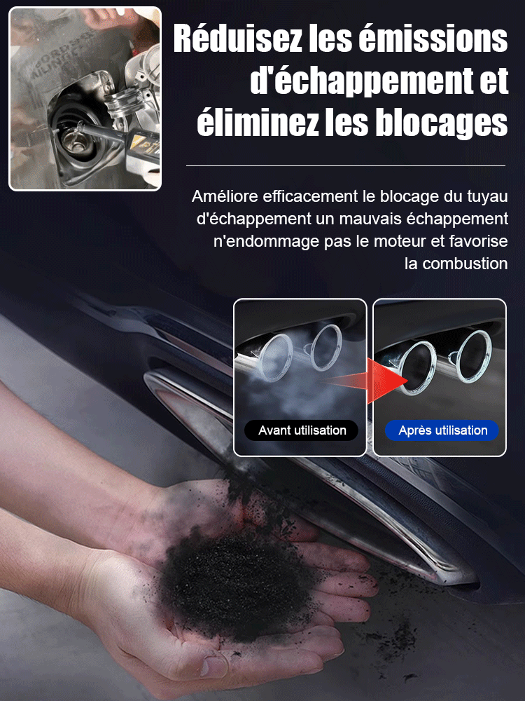 【Nettoyage de Carbone】Additif de Carburant 2 en 1