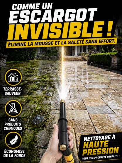 Transformez votre tuyau de jardin en nettoyeur haute pression, sans électricité !