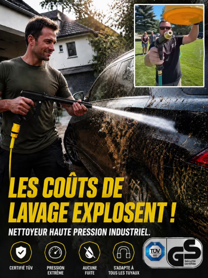 Transformez votre tuyau de jardin en nettoyeur haute pression, sans électricité !