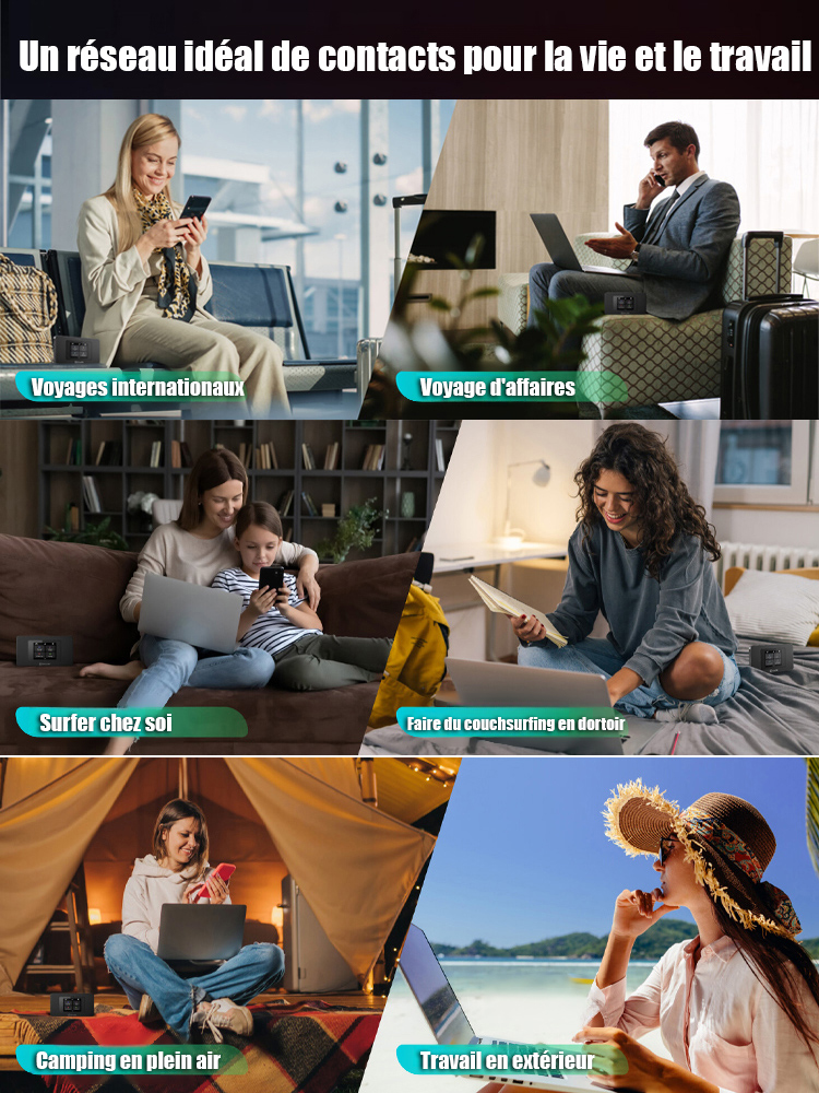 【Prêt à l'emploi】WiFi portable 5G haut débit illimité