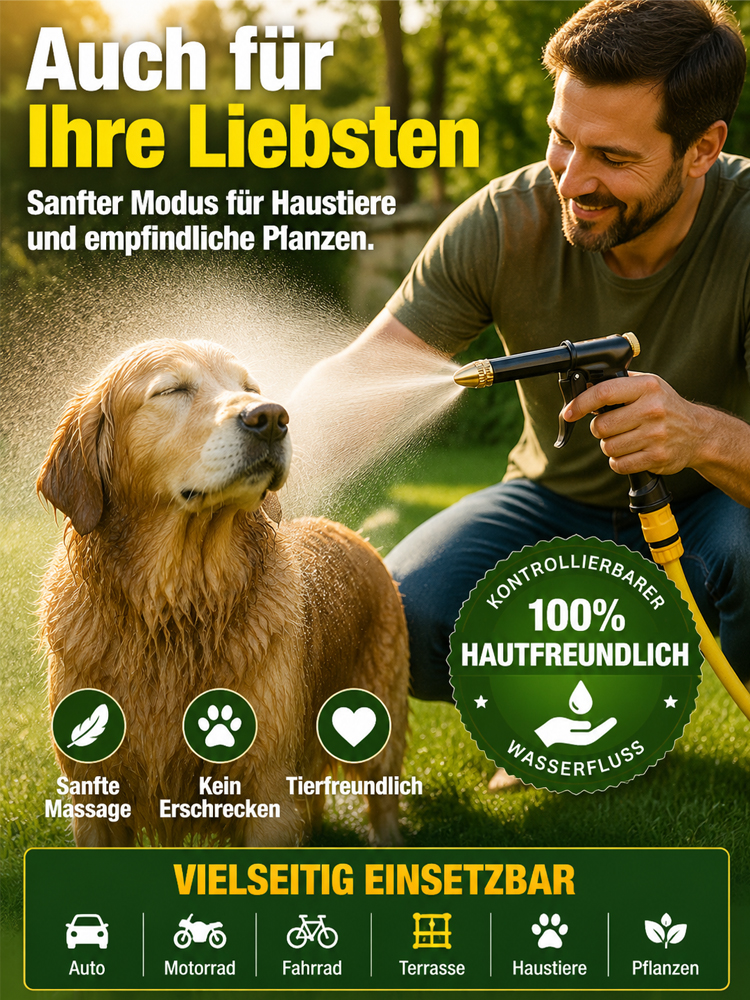 Transformez votre tuyau de jardin en nettoyeur haute pression, sans électricité !