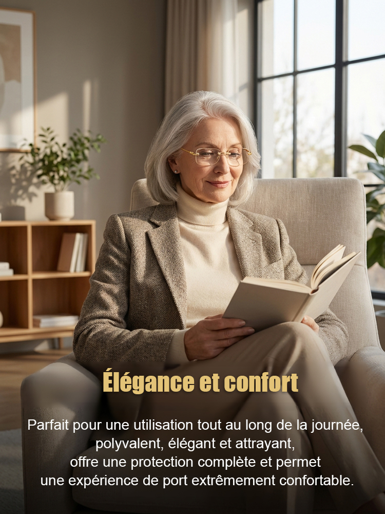 Lunettes de lecture intelligentes à zoom, anti-rayonnement, anti-fatigue, haute définition