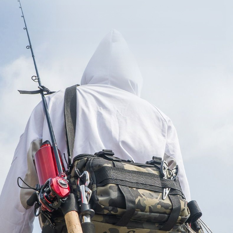 Sac de rangement multifonctionnel/étui pour canne à pêche