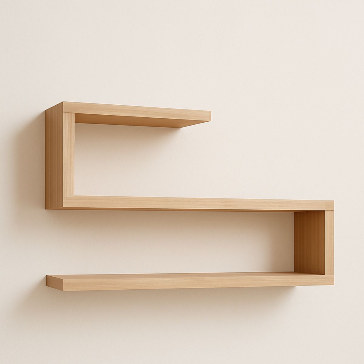 Étagère Murale en Bois Forme S 60x25x15 cm