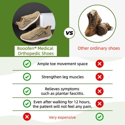 Boooferr® – Ergonomically designed medical orthotic shoes that relieve back, joint, and leg pain.