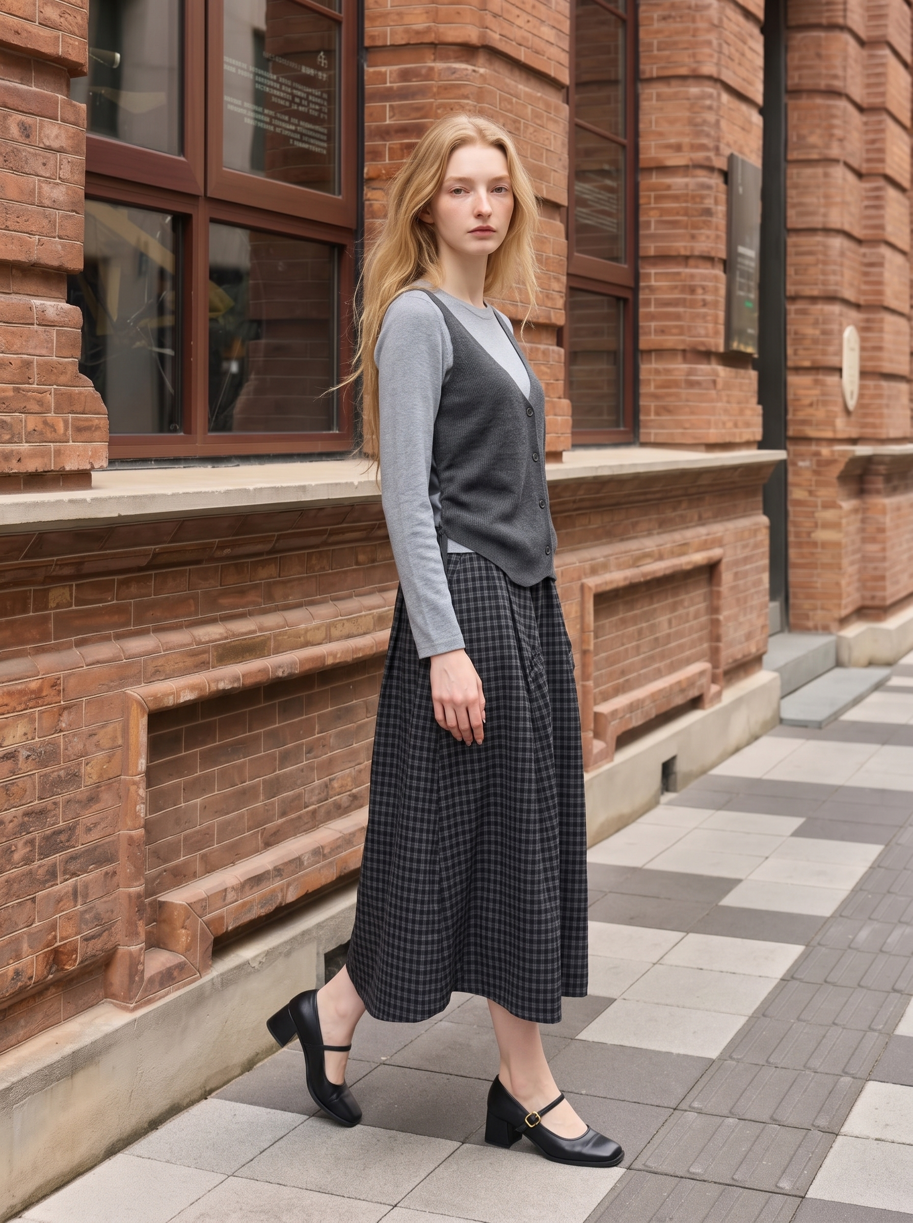 Minimalist solid-color long-sleeve knit sweater-LYONSENS