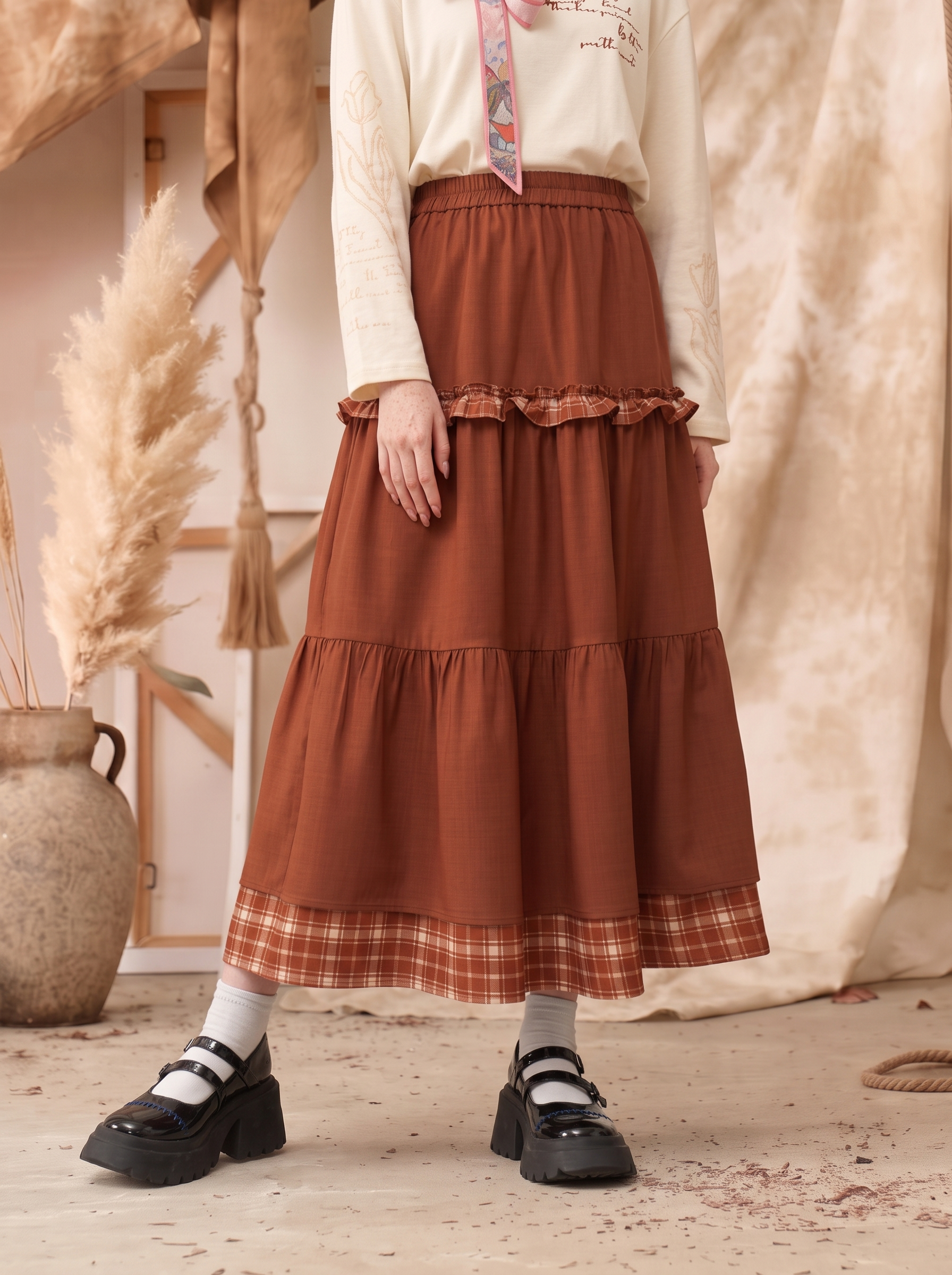 Ruffled Skirt-LYONSENS