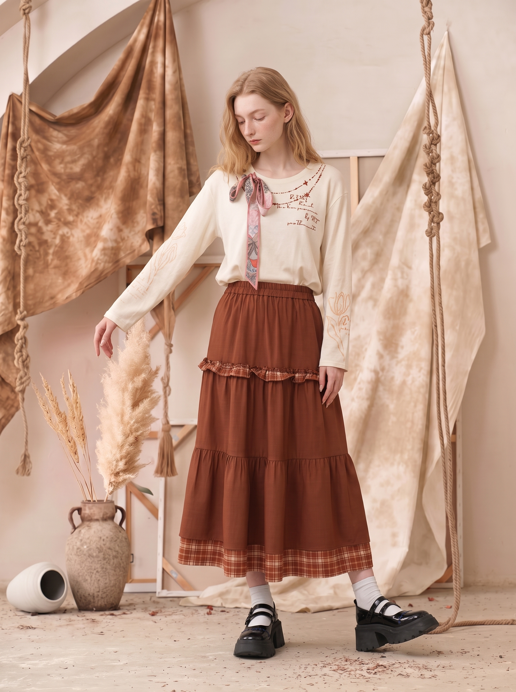 Ruffled Skirt-LYONSENS