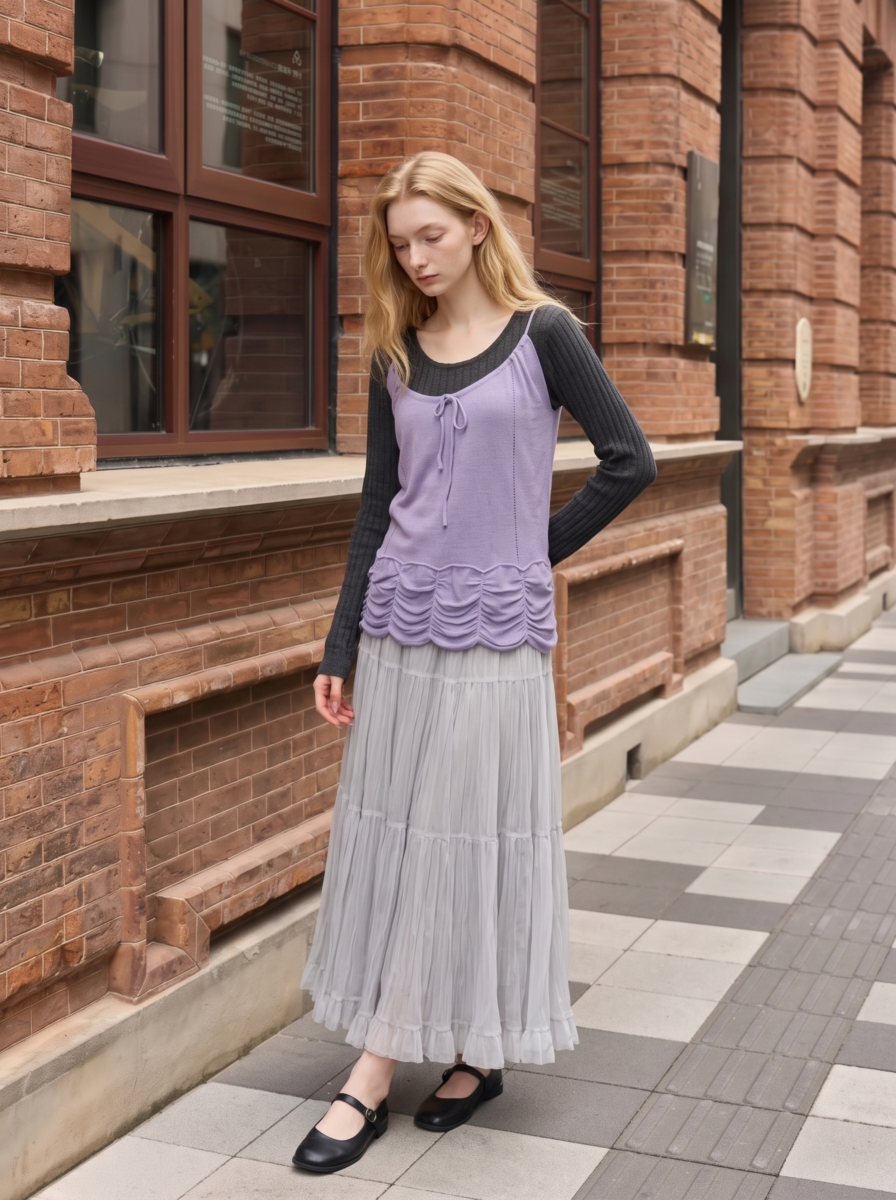 Relaxed-fit long-sleeve knit sweater-LYONSENS