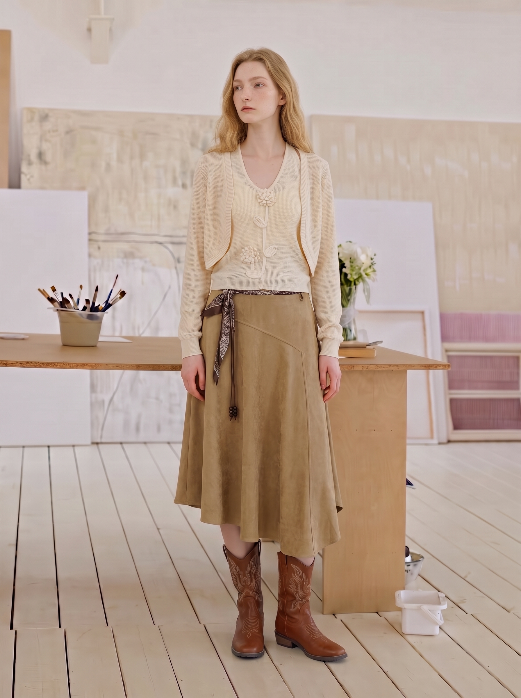 Minimalist fitted knit top-LYONSENS