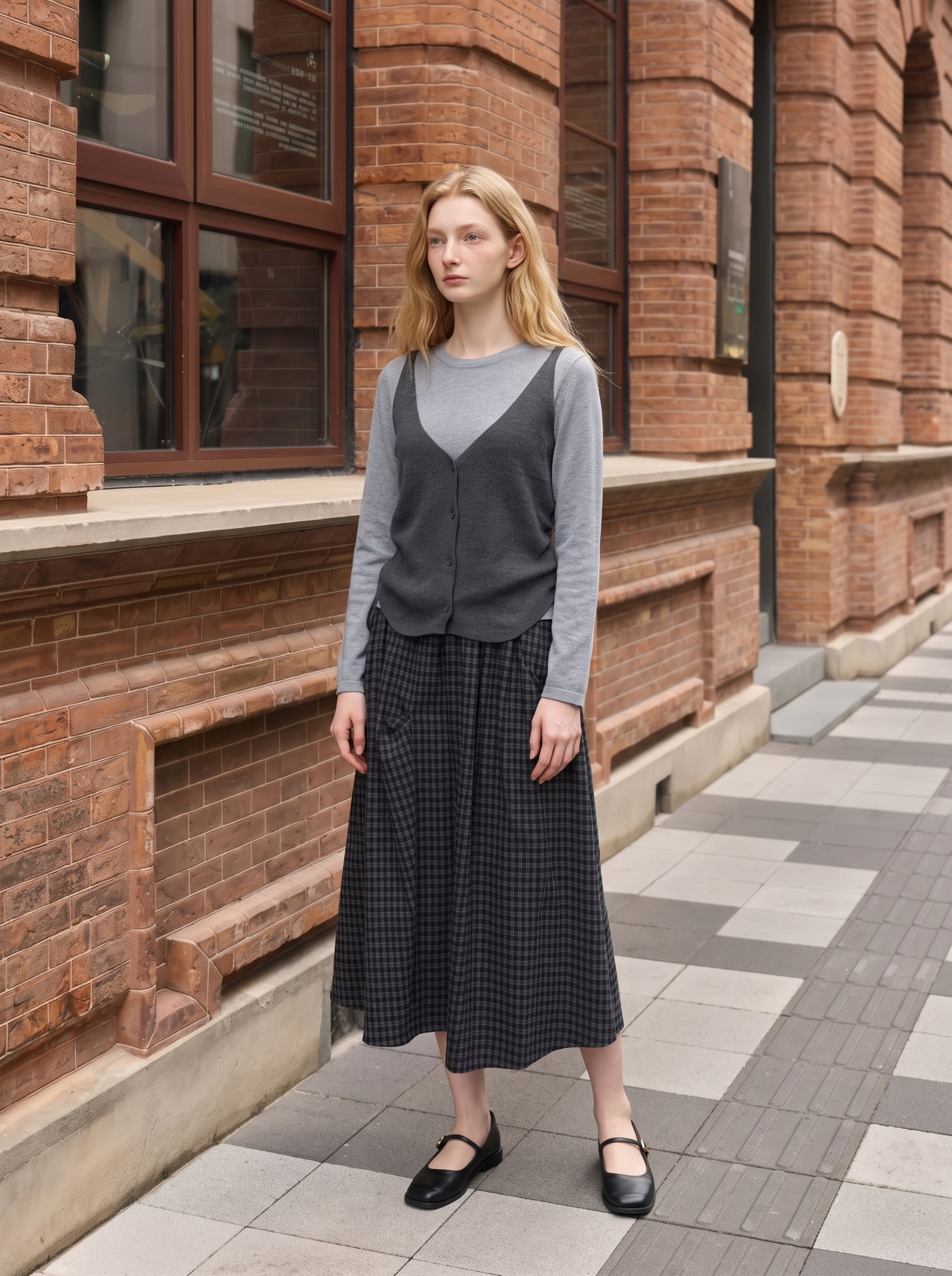 Minimalist solid-color long-sleeve knit sweater-LYONSENS