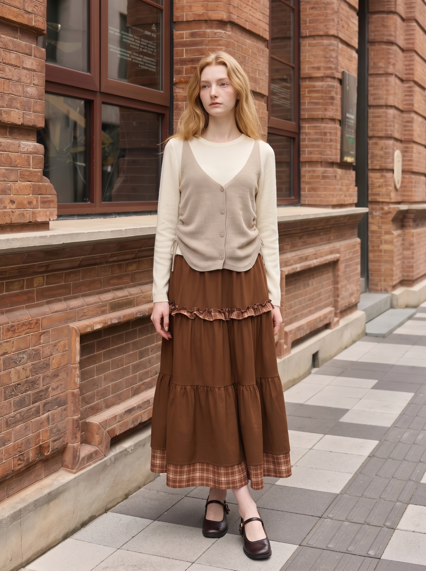 Minimalist solid-color long-sleeve knit sweater-LYONSENS